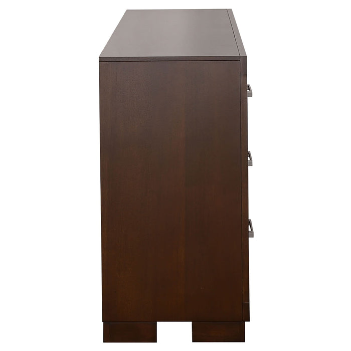 Jessica 6-drawer Dresser Cappuccino - Walo Furniture 