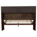 Jessica Wood Queen LED Storage Bookcase Bed Cappuccino - Walo Furniture 