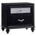 Barzini 2-drawer Nightstand Black - Walo Furniture 