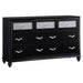 Barzini 7-drawer Dresser Black - Walo Furniture 