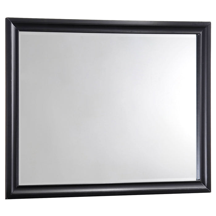 Barzini Dresser Mirror Black - Walo Furniture 