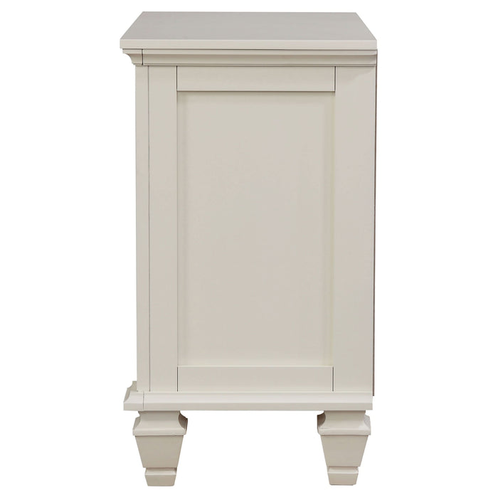 Sandy Beach 3-drawer Nightstand Cream White - Walo Furniture 