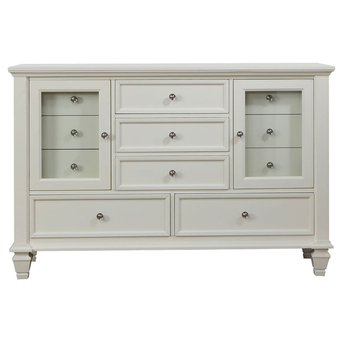 Sandy Beach 11-drawer Dresser Cream White - Walo Furniture 