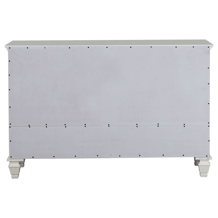 Sandy Beach 11-drawer Dresser Cream White - Walo Furniture 