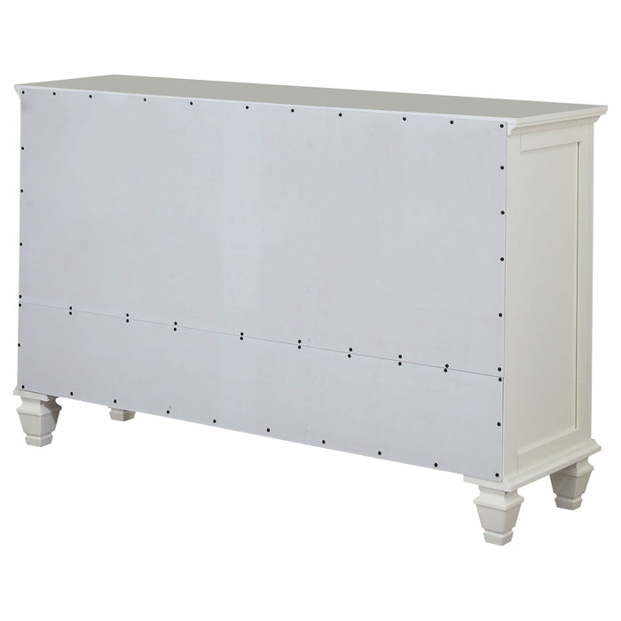 Sandy Beach 11-drawer Dresser Cream White - Walo Furniture 