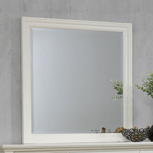 Sandy Beach Dresser Mirror Cream White - Walo Furniture 