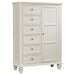 Sandy Beach 8-drawer Door Chest Cream White - Walo Furniture 