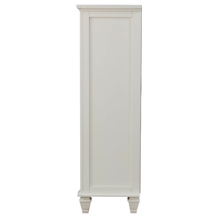 Sandy Beach 8-drawer Door Chest Cream White - Walo Furniture 