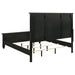 Sandy Beach Wood Queen Panel Bed Black - Walo Furniture 