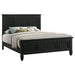 Sandy Beach Wood Queen Panel Bed Black - Walo Furniture 