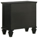 Sandy Beach 3-drawer Nightstand Black - Walo Furniture 