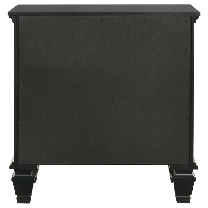 Sandy Beach 3-drawer Nightstand Black - Walo Furniture 