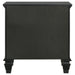 Sandy Beach 3-drawer Nightstand Black - Walo Furniture 