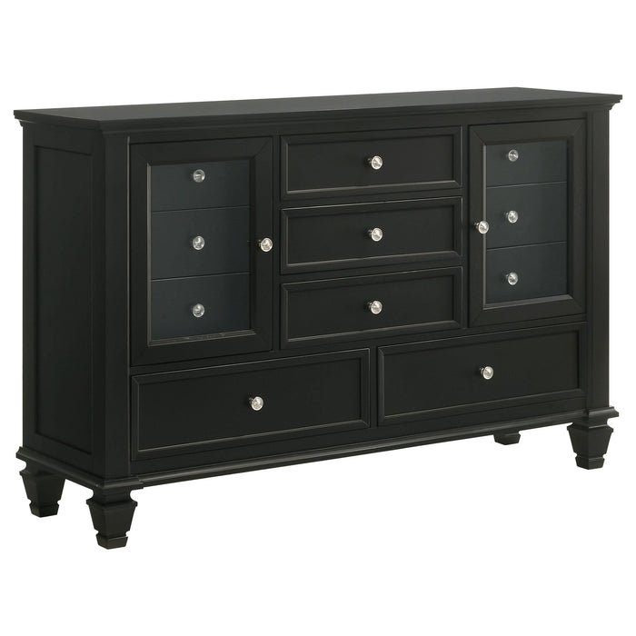 Sandy Beach 11-drawer Dresser Black - Walo Furniture 