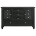 Sandy Beach 11-drawer Dresser Black - Walo Furniture 