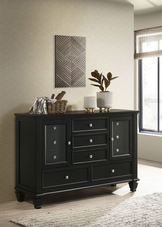 Sandy Beach 11-drawer Dresser Black - Walo Furniture 