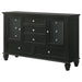 Sandy Beach 11-drawer Dresser Black - Walo Furniture 