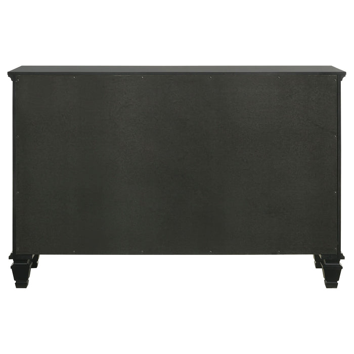 Sandy Beach 11-drawer Dresser Black - Walo Furniture 