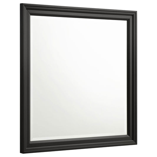 Sandy Beach Dresser Mirror Black - Walo Furniture 