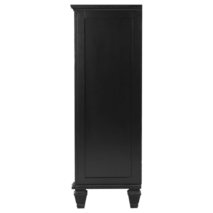 Sandy Beach 5-drawer Bedroom Chest Black - Walo Furniture 