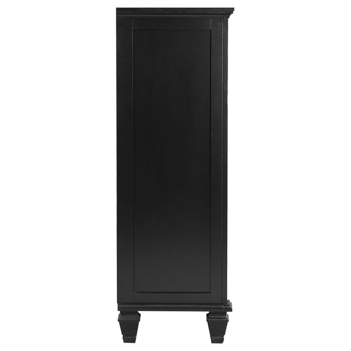 Sandy Beach 5-drawer Bedroom Chest Black - Walo Furniture 