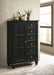 Sandy Beach 8-drawer Door Chest Black - Walo Furniture 