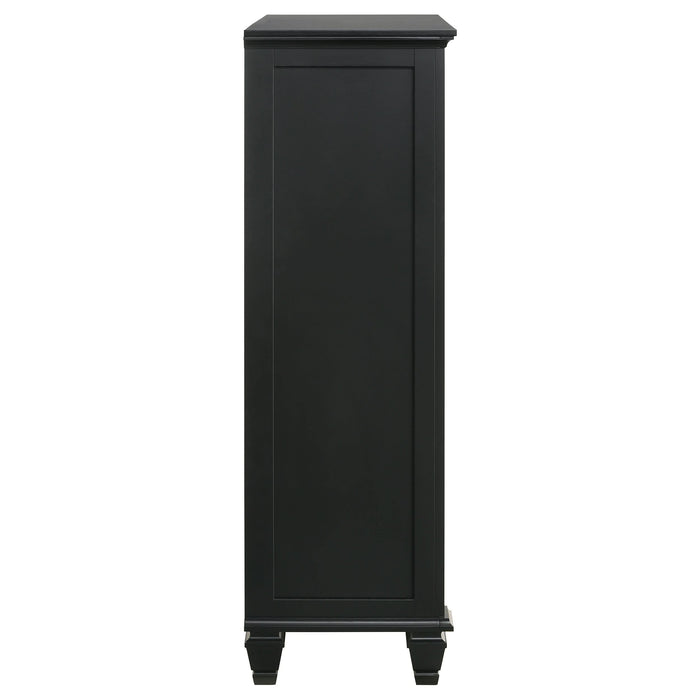 Sandy Beach 8-drawer Door Chest Black - Walo Furniture 