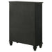 Sandy Beach 8-drawer Door Chest Black - Walo Furniture 