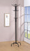 Collier 12 Hook Freestanding Coat Rack Hat Hanger Black - Walo Furniture 