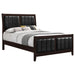 Carlton Wood Full Panel Bed Cappuccino - Walo Furniture 