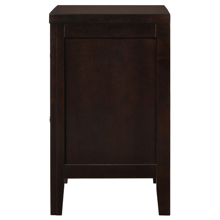 Carlton 2-drawer Nightstand Cappuccino - Walo Furniture 