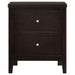 Carlton 2-drawer Nightstand Cappuccino - Walo Furniture 