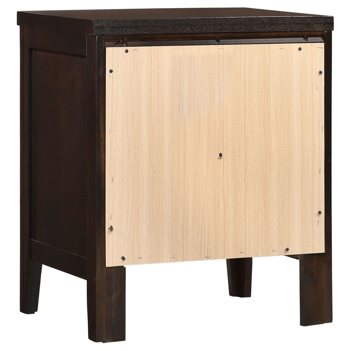 Carlton 2-drawer Nightstand Cappuccino - Walo Furniture 