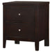 Carlton 2-drawer Nightstand Cappuccino - Walo Furniture 