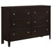 Carlton 6-drawer Dresser Cappuccino - Walo Furniture 