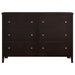 Carlton 6-drawer Dresser Cappuccino - Walo Furniture 