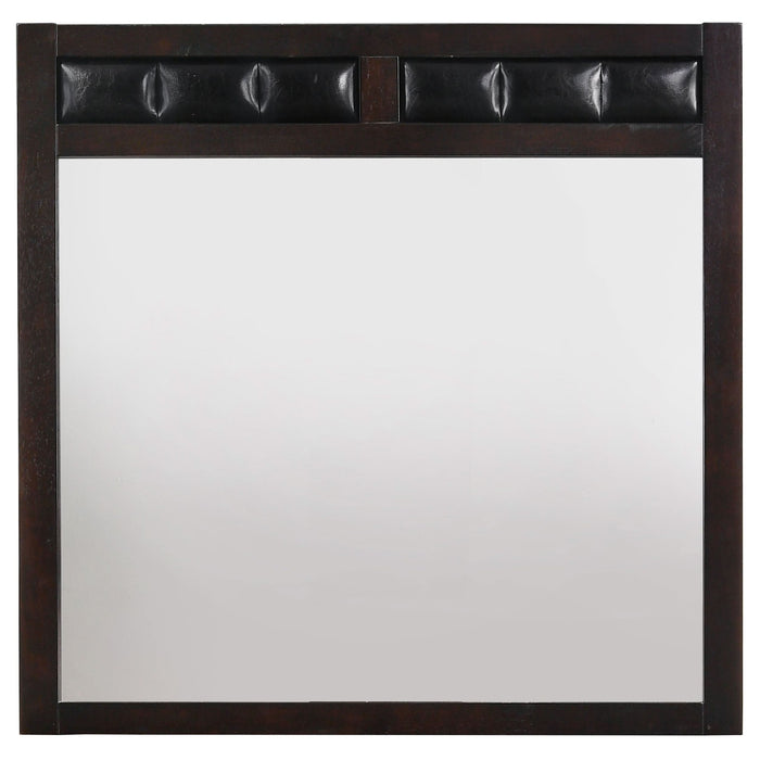 Carlton Dresser Mirror Cappuccino - Walo Furniture 