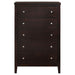 Carlton 5-drawer Bedroom Chest Cappuccino - Walo Furniture 