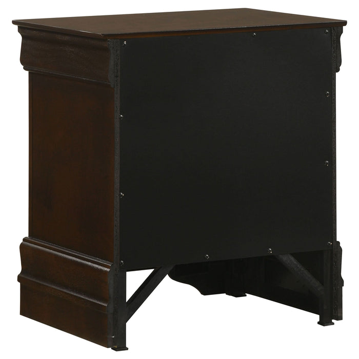 Louis Philippe 2-drawer Nightstand Cappuccino - Walo Furniture 