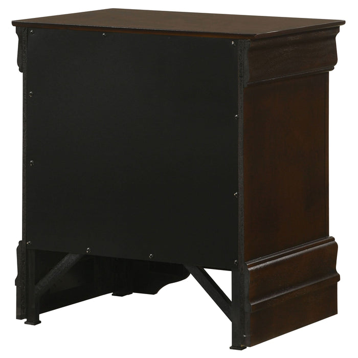 Louis Philippe 2-drawer Nightstand Cappuccino - Walo Furniture 