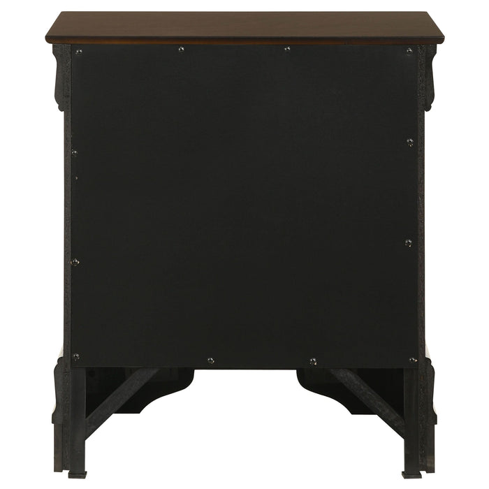 Louis Philippe 2-drawer Nightstand Cappuccino - Walo Furniture 