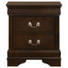 Louis Philippe 2-drawer Nightstand Cappuccino - Walo Furniture 