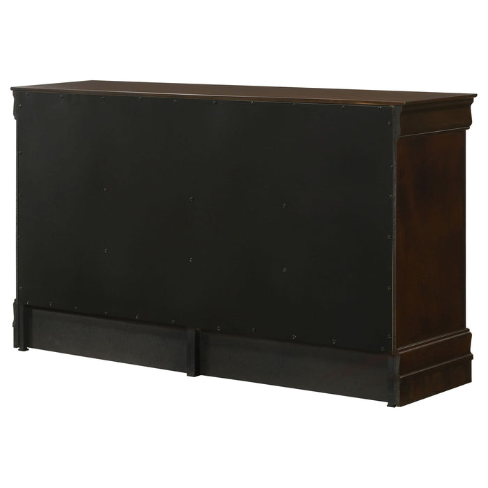 Louis Philippe 6-drawer Dresser Cappuccino - Walo Furniture 