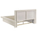 Jessica Wood Eastern King LED Panel Bed Snow White - Walo Furniture 