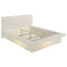 Jessica Wood Queen LED Panel Bed Snow White - Walo Furniture 