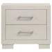 Jessica 2-drawer Nightstand Snow White - Walo Furniture 