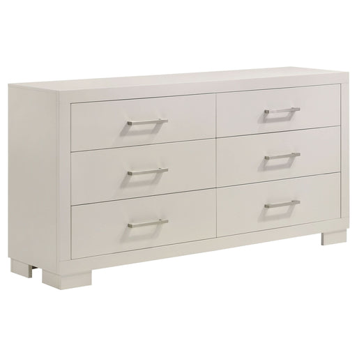 Jessica 6-drawer Dresser Snow White - Walo Furniture 