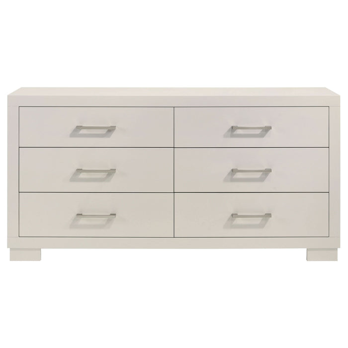 Jessica 6-drawer Dresser Snow White - Walo Furniture 