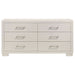 Jessica 6-drawer Dresser Snow White - Walo Furniture 