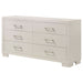 Jessica 6-drawer Dresser Snow White - Walo Furniture 